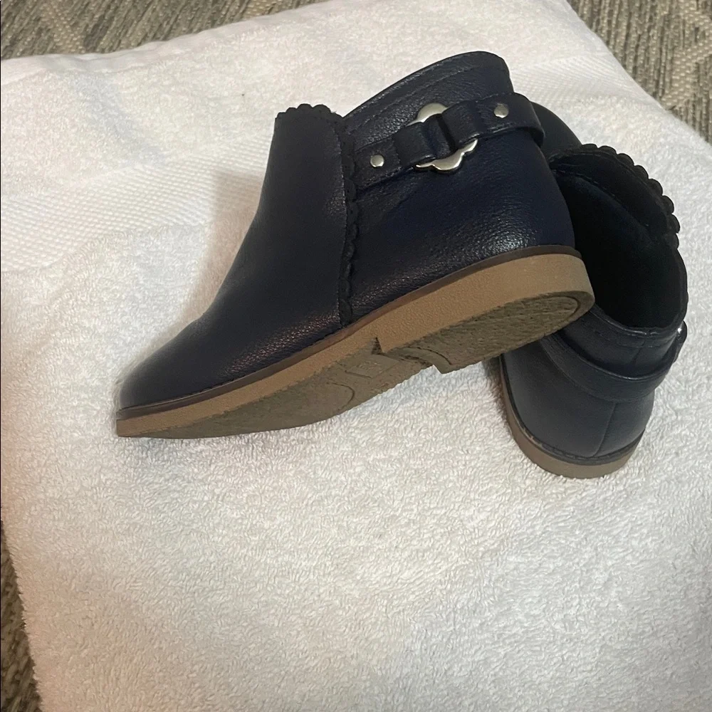 Navy Blue Kids Ankle Boots